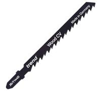 Trend Sierra de calar, 5 hojas 100x4 mm, CV ascendente, T-shank | 5 hojas CV para cortes ascendentes limpios en materiales blandos; vástago T universal, JB/T144D