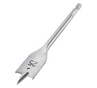 Trend Snappy Broca Plana de 25mm de Diámetro con Punta Central y Espuelas de Corte para Perforación Rápida en Madera, SNAP/FB/25