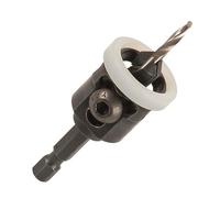 Trend Snappy TCT No.10 - Avellanador con tope de profundidad y taladro HSS de 3,25 mm, sistema de liberación rápida, SNAP/CSDS/10TC, color negro