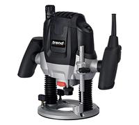 Trend T7 - Enrutador de taller y caja de kit de velocidad variable de 1/2 pulgada, perfecto para montaje de cocina, juntas de encimera y perfilado de madera, 2100 W, 240 V, negro, T7EK