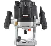 Trend T8 Fresadora de Taller de Inmersión Doble Modo 12mm, Diseñada para Uso Manual y en Banco de Fresado, 2200W, 230V, Negro, T8EK/EURO