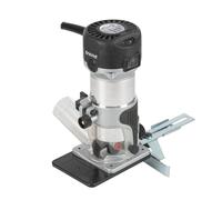 Trend Tool Technology USA - Enrutador de recorte T1 - Enrutador con base extendida, boquilla de 1/4 pulgadas, 5.5A, 120V, herramienta electrica compacta, U*T1ETS