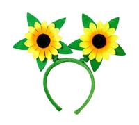 TrendandStylez Divertida diadema de girasoles para mujeres y niñas, tocado alegre para festivales, fiestas de verano y carnaval, accesorio de disfraz de abeja y hada