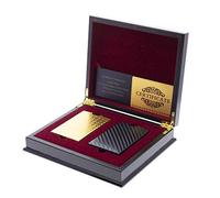 Trendcool Baraja de Cartas Poker Plastico. Juego Impermeable, Resistente al Agua. Baraja Póker Doradas, Negras, Oro. Juegos de Mesa Profesionales e Impermeables (Box+Gold+Black)