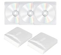 Trendecor 200 fundas para CD/DVD de doble cara, de plástico para CD y DVD, para almacenamiento individual y doble