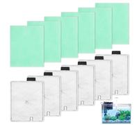Trendecor Paquete de filtros CF3 de 6 meses, cartuchos de filtro para peceras compatibles con cartucho interno CF3 Interpet (filtros 6 cartuchos de filtro y 6 almohadillas Algaway)