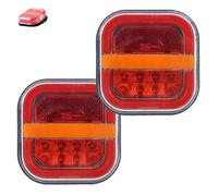Trendfetchus Wireless Tail Lights, Trendfetchus Car Led Trailer Lights, with Turn Signals,Brake Running Stop Signals, for RV Camper Boat Caravan (2PC B)