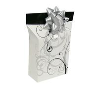 trendfinding Caja de regalo con roseta de papel de regalo, caja de cartón para regalo (Henry, 12)