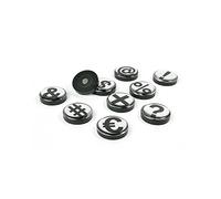 Trendform - , Curvada, Circular Signos/Símbolos Oficina imanes, Juego de 10