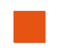 Trendform Tablero Magnetico Cuadrado con 10 Imanes para Hogar, Oficina, Dormitorio O Aula - Naranja - 400mm x 400mm