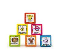 Trendhaus 601438 Sellos autoentintables para maestros, 6 sellos coloridos con motivos de animales, 3 x 3 x 3 cm Carbón