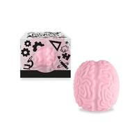 TRENDHAUS 967480 Squeeze Super Brain, Aprox. 6,7 x 7,5 x 5 cm, Squishy en Forma de Cerebro, Bola de estrés para niños y Adultos