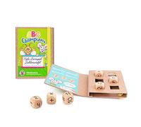 TRENDHAUS ABC Champions 956408 - Juego de 6 Cubos de Madera para Aprender a calcular y Aprender a Aprender a Aprender a Aprender a la Escuela, pequeño Regalo