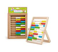 TRENDHAUS ABC Champions 956477 - Marco de Madera para Contar 100 Reglas de cálculo para la Escuela Primaria