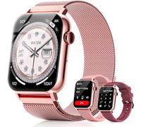 Trendia Relojes inteligentes para mujer, rastreador de fitness HD de 1.83 pulgadas con contestar/hacer llamadas, monitor de frecuencia cardíaca/sueño/SpO2, más de 120 modos deportivos, IP68