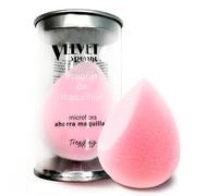 TRENDING PRO velvet make-up sponge - esponja de maquillaje de microfibra - acabado aterciopelado - cobertura uniforme - uso en seco y húmedo - sin látex - formato ergonómico