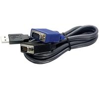 Trendnet 2.8m usb/vga kvm cable para video, teclado y ratón (kvm) neg