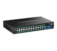 TRENDnet 26-Port Hardened Industrial Gigabit PoE+ Rackmount Switch, W128794067 (Gigabit PoE+ Rackmount Switch)