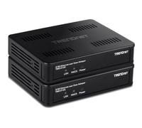 TRENDnet Adaptador Ethernet sobre coaxial de 2.5 Gbps (Paquete de 2), TMO 313C2K, 1 Entrada coaxial Moca coaxial Tipo F Hembra, 1 Puerto LAN RJ45 de 2.5 Gbps, Cumple con NDAA y TAA