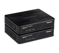 TRENDnet Adaptador Ethernet sobre coaxial, (paquete de 2), compatible con MoCA 2.0, puerto LAN Gigabit, soporta rendimiento de red de hasta 1 Gbps, soporta hasta 16 nodos en una red, negro, TMO-311C2K