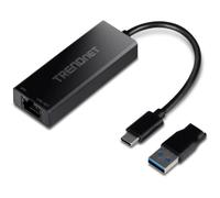 TRENDnet Adaptador Ethernet USB-C de 2,5 G a RJ-45, negro, TUC-ET2G (renovado)