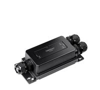 TRENDnet Extensor Industrial Gigabit PoE++ de 2 Puertos, Carcasa endurecida IP67 de Temperatura Extrema, extiende la conexión PoE++ hasta 200 m para hasta 2 Dispositivos, Negro, TI-BE200