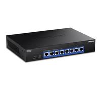 TRENDnet Interruptor de 8 Puertos 10G, 8 Puertos RJ-45 de 10 G, Capacidad de conmutación de 160 Gbps, Montaje en Rack de 10 Conexiones de Red Gigabit, protección de por Vida, Negro, TEG-S708