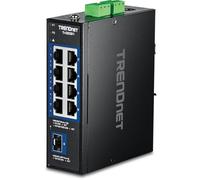 TRENDnet - Interruptor Industrial de 9 Puertos de riel DIN de 2,5 G con Puerto SFP+ de 10 G, TI G5091, 8 Puertos de 2,5 G, 1 Puerto SFP+ de 10 G, 60 Gbos, Compatible con NDAA TAA, protección de por