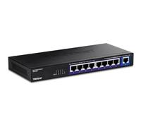 TRENDnet Interruptor multiGig de 9 Puertos, TEG-S591, 8 Puertos RJ-45 de 2.5G, 1 Puerto RJ-45 de 10G, Capacidad de conmutación de 60 Gbps, protección de por Vida, Negro