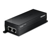 TRENDnet Inyector Gigabit PoE++, TPE-116GI, suministra PoE (15.4W), PoE+ (30W), o PoE++ (60W), Dispositivo PoE de Red A hasta 100 m (328 ft), Compatible con NDAA y TAA, Plug & Play, Negro