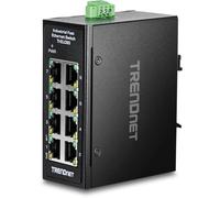 TRENDnet Interruptor industrial Fast Ethernet mini TI-ELC80 – 8x 10/100 Mbps, IP30, 1 Gbps, negro