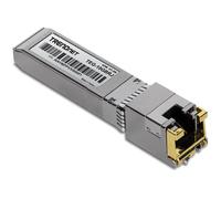 TRENDnet Módulo SFP+ de Cobre RJ-45 de 10 G, Convierte una Ranura SFP+ estándar en un Puerto RJ-45 multigigabit, Conecta Dispositivos de hasta 30 m, enchufable en Caliente, Plateado, TEG-10GBRJ