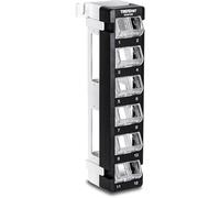 TRENDnet Panel de conexión Keystone de Montaje en Pared en ángulo en Blanco de 12 Puertos, TC-KP12V, Uso con Conectores Keystone TRENDnet (se Venden por Separado), Estilo a presión, Acceso rápido y