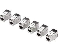 TRENDnet, TC-K06C6A, Paquete de 6 Conectores Keystone RJ45 Cat6A Blindados, para Usar con el Panel de conexión Keystone Ciego blindado TC-KP24S (se Vende por Separado)