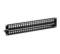 TRENDnet, TC-KP48S, Panel de conexión HD 2U blindado con 48 Puertos en Blanco, Recomendado con Conectores Keystone Cat6A TC-K06C6A (se Venden por Separado)