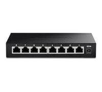 TRENDnet, TEG-S380, Conmutador 2.5G no administrado de 8 Puertos, 8 Puertos 2.5GBASE-T, Capacidad de conmutación de 40 Gbps, retrocompatible con Dispositivos de 10-100-1000 Mbps, sin Ventilador