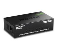 TRENDnet, TEG-S50G, Miniconmutador GREENnet Gigabit de 5 Puertos, conmutador de Red Ethernet de Escritorio metálico