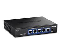 TRENDnet, TEG-S750, Conmutador de 5 Puertos 10G, 5 Puertos 10G RJ-45, Capacidad de conmutación de 100 Gbps, admite Conexiones 2.5G y 5G-Base-T, Negro