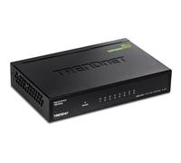 TRENDnet, TEG-S82G, Switch GREENnet Gigabit de 8 Puertos, 16 Gbps, Negro