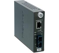 TRENDnet, TFC-110S60I, Convertidor de fibra inteligente 10/100Base-TX a 100Base-FX, negociación automática, puerto RJ-45, convertidor de fibra a Ethernet