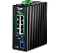 TRENDnet, TI-BG5091, Switch PoE++ DIN-Rail Industrial de 9 Puertos 2.5G con Puerto SFP+ 10G, multigigabit, 8 Puertos PoE++ 2.5G, 1 Puerto SFP+ 10G, presupuesto de Potencia PoE de 480 W, 60 Gbps