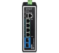 TRN TI-BG62I - Switch, 6 puertos, Gigabit Ethernet, PoE+, SFP