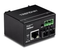 Trendnet TI-F10S30 Convertidor Industrial Reforzado Fibra Monomodo SC 100 Base-FX 30Km