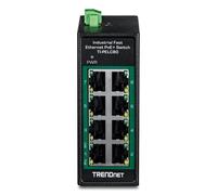 Trendnet - TI-PELC80 switch No administrado Fast Ethernet (10/100) Energía sobre Ethernet (PoE) Negro