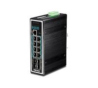 TRENDnet TI-PG1284i Switch Gestionado 12 Puertos L2+ Rack Gigabit PoE+ 8 Puertos 30W 240W Presupuesto con 4 SFP Full Duplex QoS VLAN Web