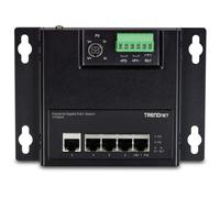 Trendnet - TI-PG50F switch No administrado Energía sobre Ethernet (PoE) Negro