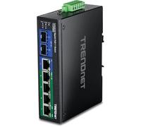 TRN TI-UPG62 - Switch, 6 puertos, Gigabit Ethernet, 2x SFP, PoE++