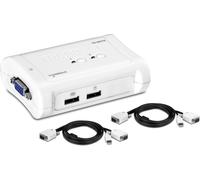 TRENDnet, TK-207K, Switch USB KVM de 2 puertos, controla dos computadoras con un