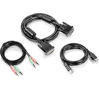 Trendnet tk-cd06 cable para video, teclado y ratón (kvm) negro 1,8 m