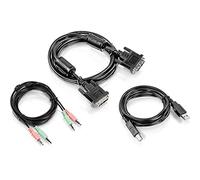 TRN TK-CD06 - Juego de cables KVM, DVI, USB, audio, 1,8 m
